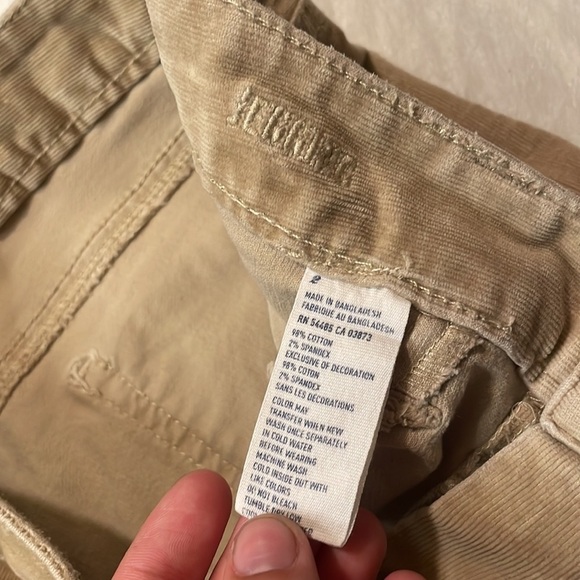 American Eagle Tan Corduroy Jeggings Size 2 - Picture 5 of 7